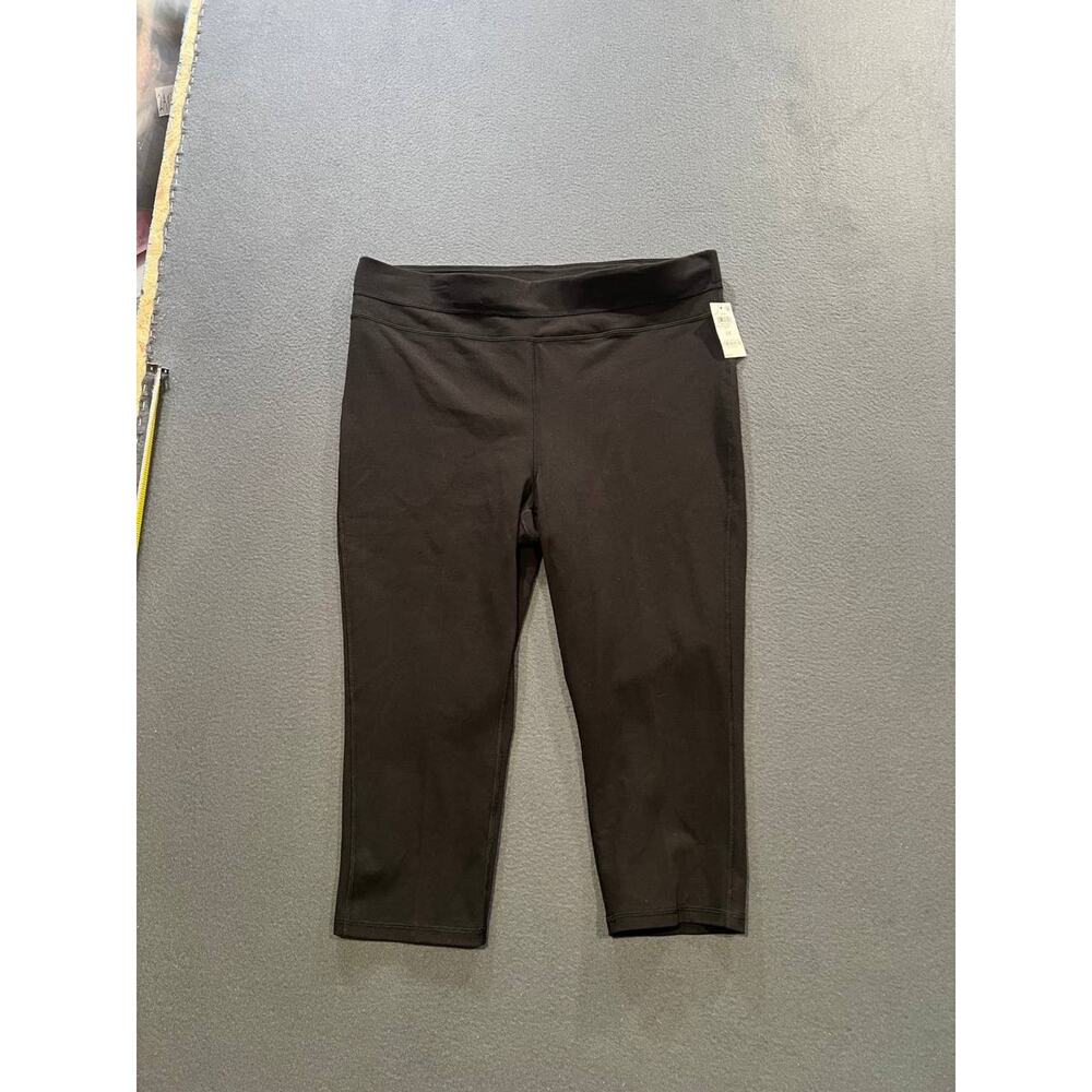 ID Ideology Size Plus 2X Leggings Colorblocked Cropped Storm Black A010097 - Picture 4 of 12